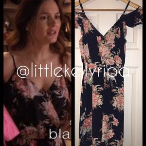 Joie Sari silk navy floral dress